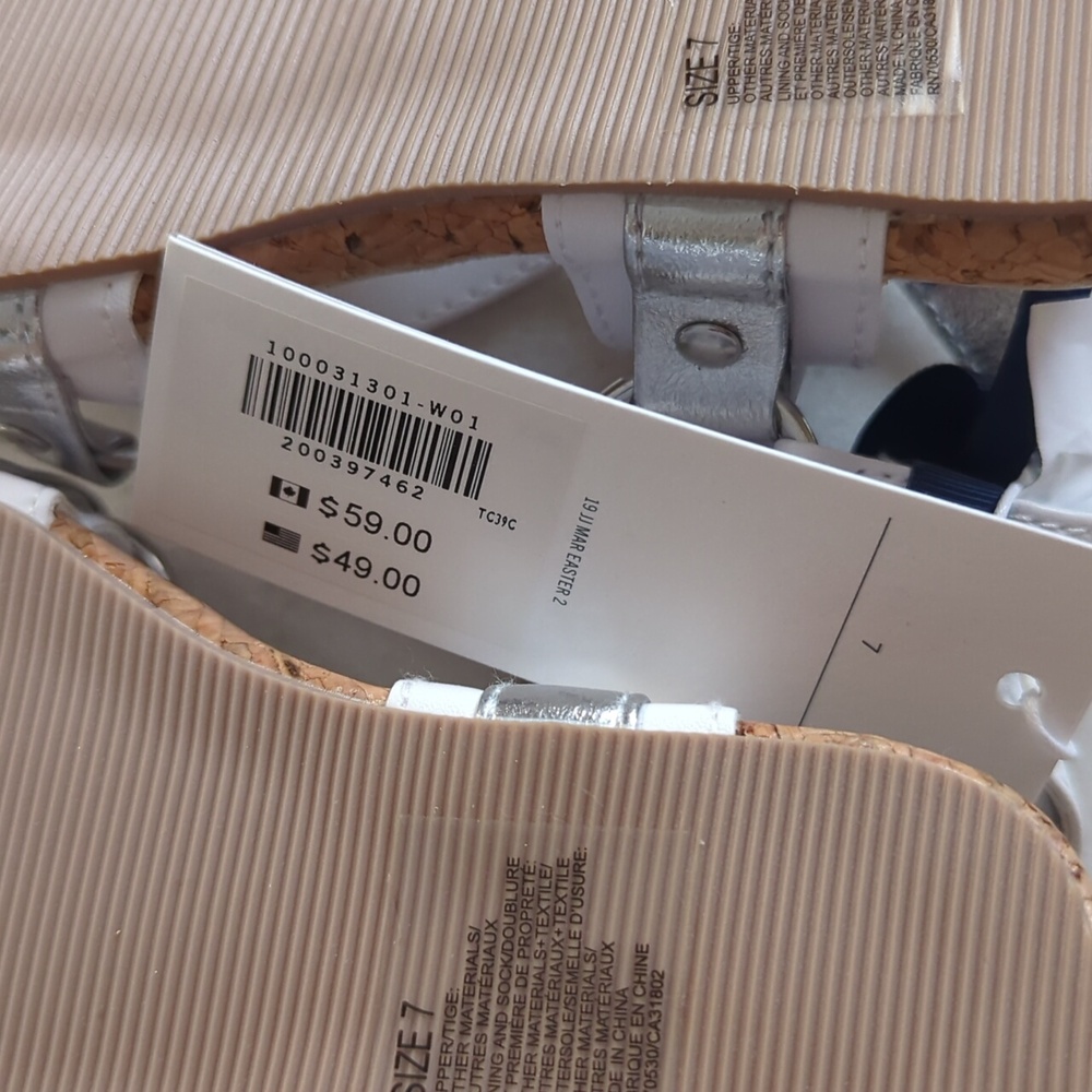 NWT Janie and Jack White and Silver Sandals - Picture 5 of 5